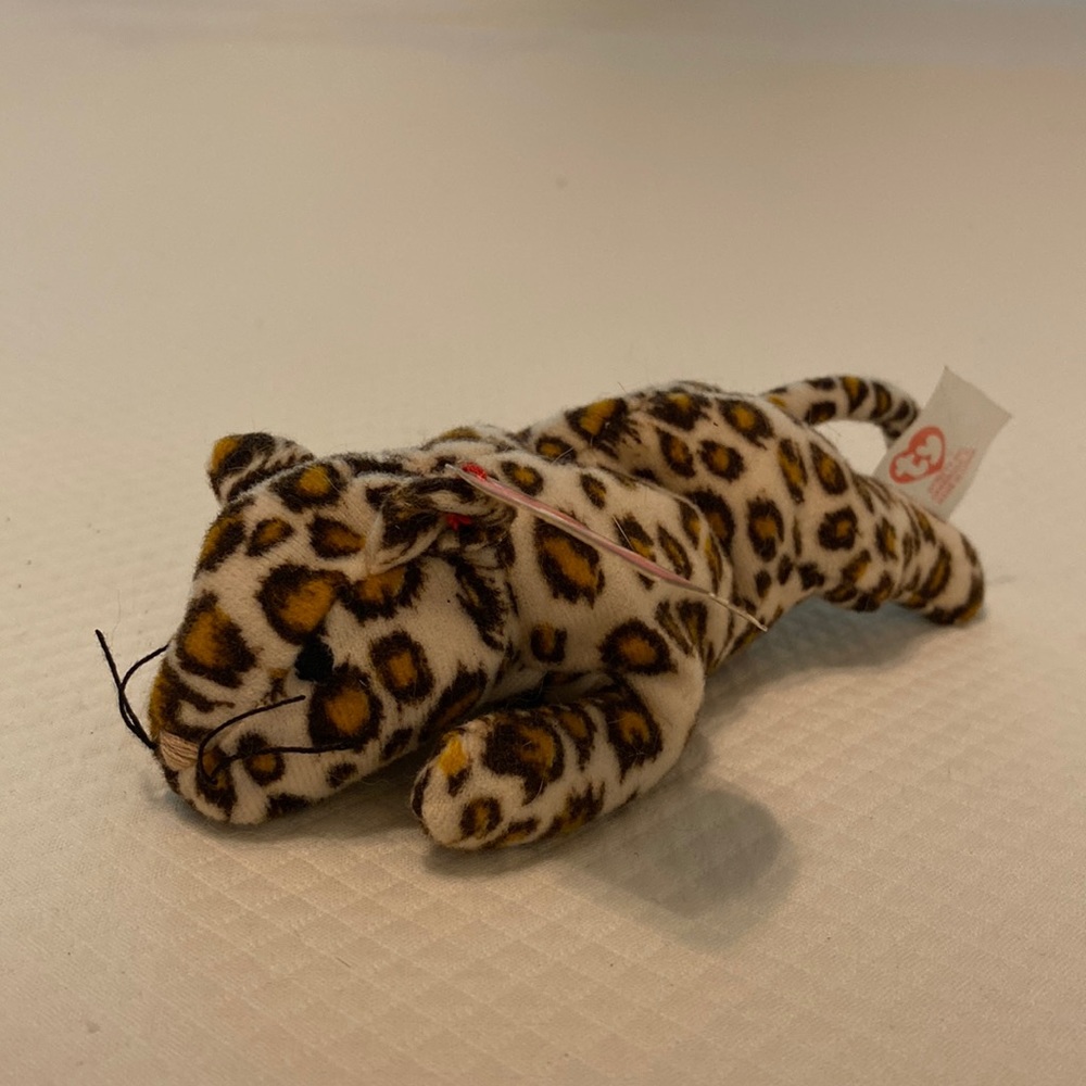 Ty Teenie Beanie Baby Brown Tan Spots Freckles Leopard Tag McDonalds Happy Meal